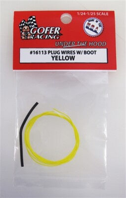 Gofer Racing 16113 Plug Wires With Boot Yellow