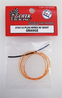 Gofer Racing 16115 Plug Wires With Boot Orange