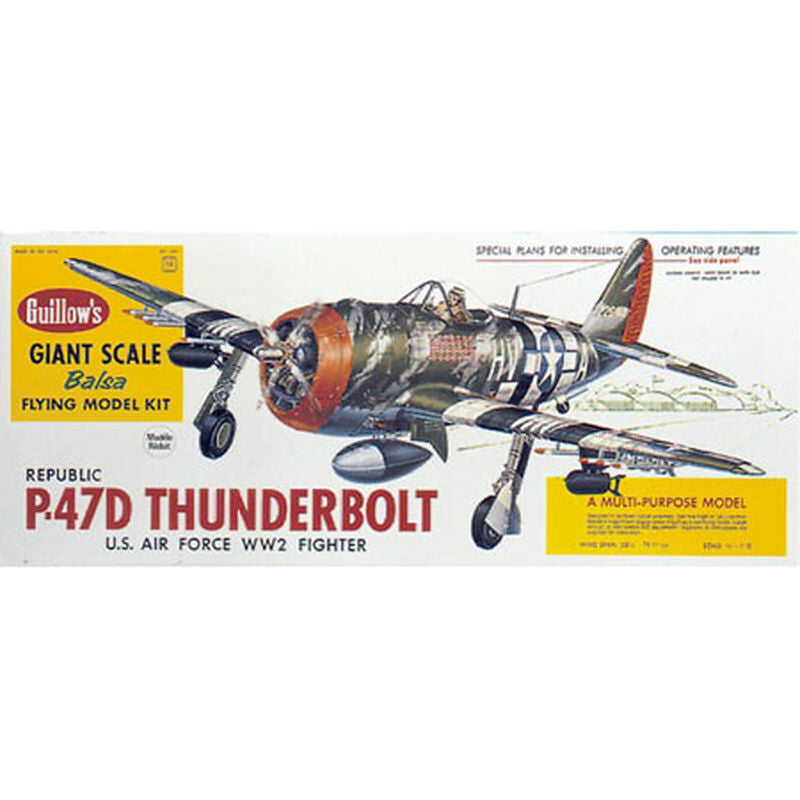 Guillows P47D Thunderbolt Balsa Kit - GUI1001