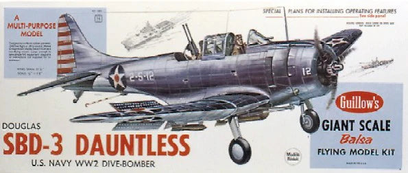 Guillows Douglas SBD3 Dauntless Balsa Kit - GUI1003