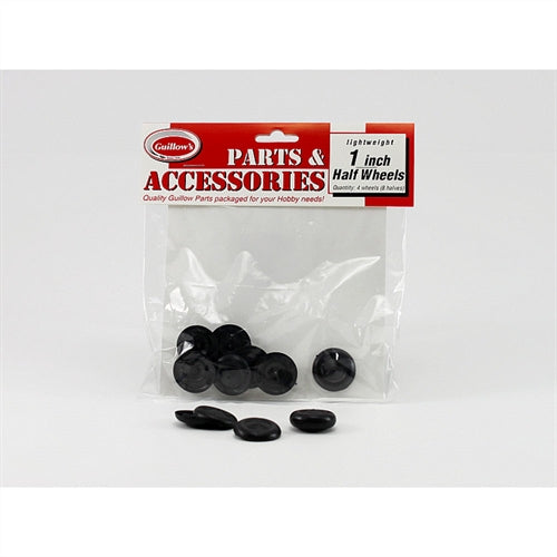 1" Plastic 1/2 Wheel