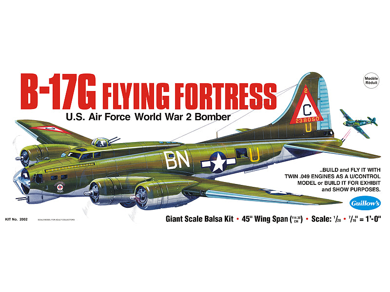 Guillows Boeing B17G Flying Fortress Balsa Kit - GUI2002