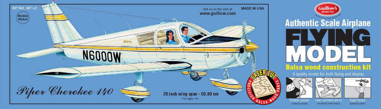 PIPER CHEROKEE BALSA PLANE