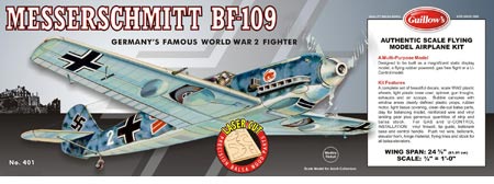 Guillows Messerschmitt BF 109 Laser Cut - GUI401LC