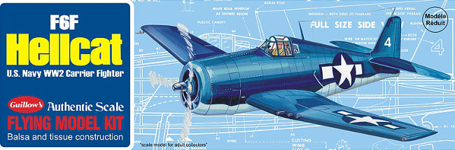Guillows Grumman F6F Hellcat Balsa Kit - GUI503