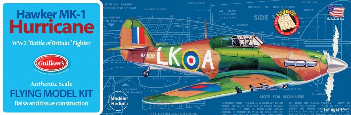 Guillows Hawker MK-1 Hurricane - GUI506