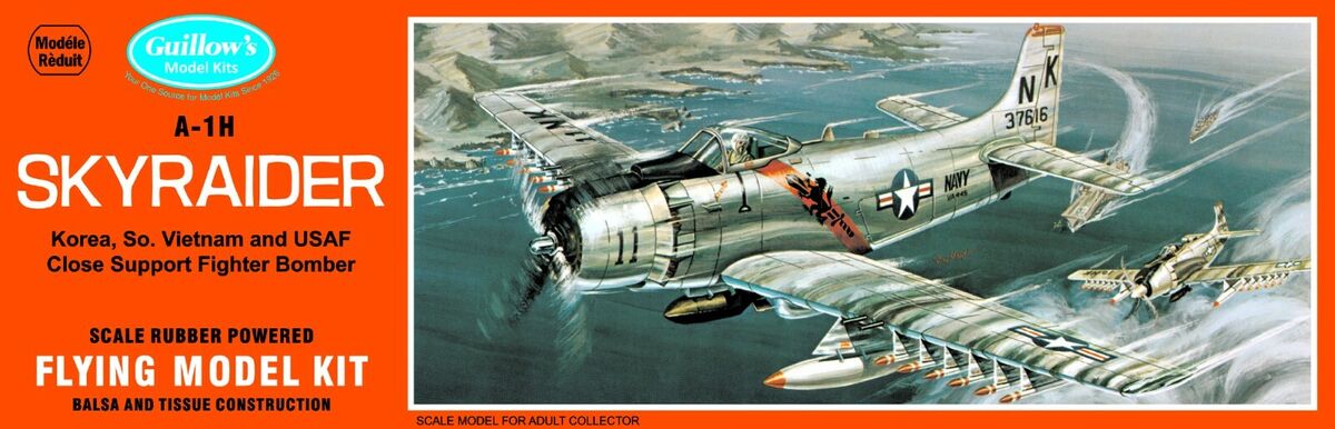 Guillows Douglas A1H Skyraider Balsa Kit - GUI904
