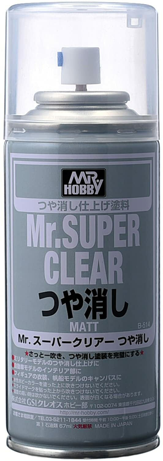 Mr Hobby Paint MR SUPER CLEAR FLAT SPRAY - GUZB514