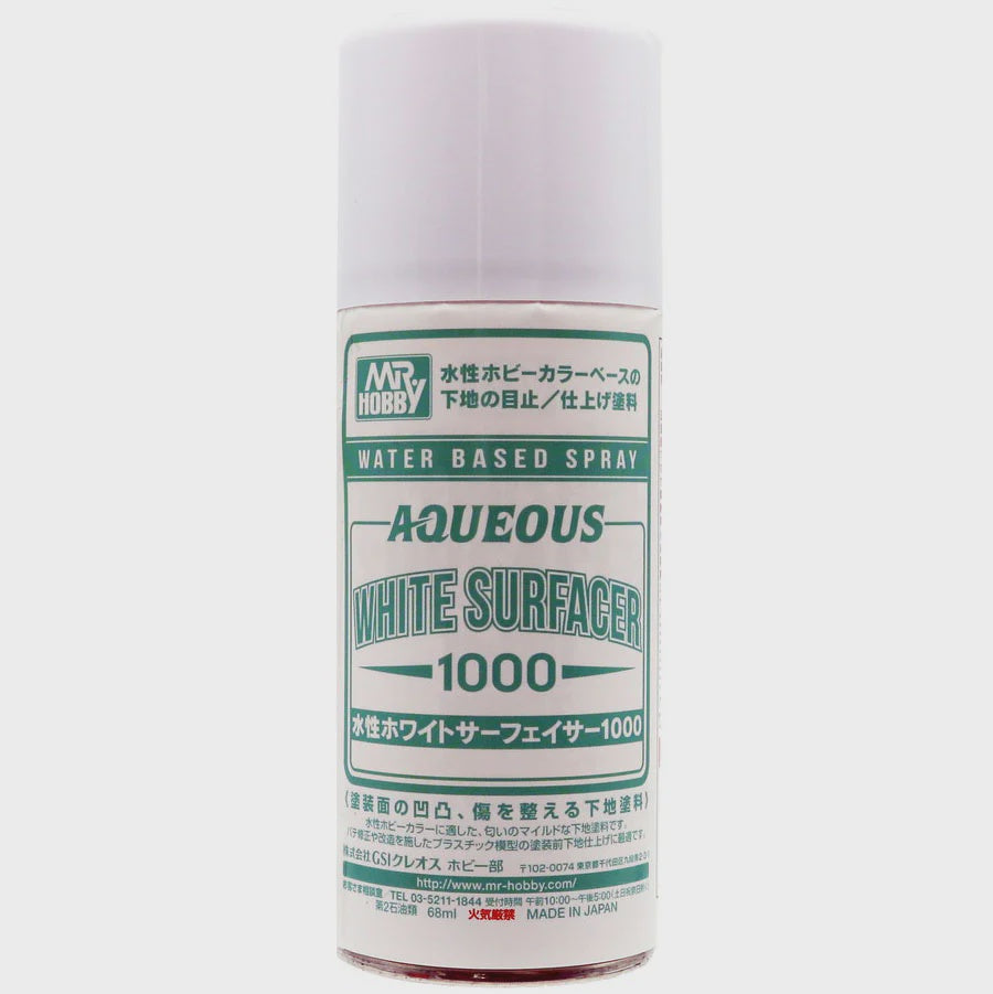 Mr Hobby Aqueous Surfacer 1000 White Spray