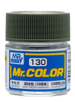 Mr Color Mr. Hobby-Mr. Color-C130 Dark Green (Kawasaki) Semi-Gloss (10ml) - GUZC130