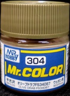 Mr Hobby Paint SEMI OLIVE DRAB FS34087 - GUZC304