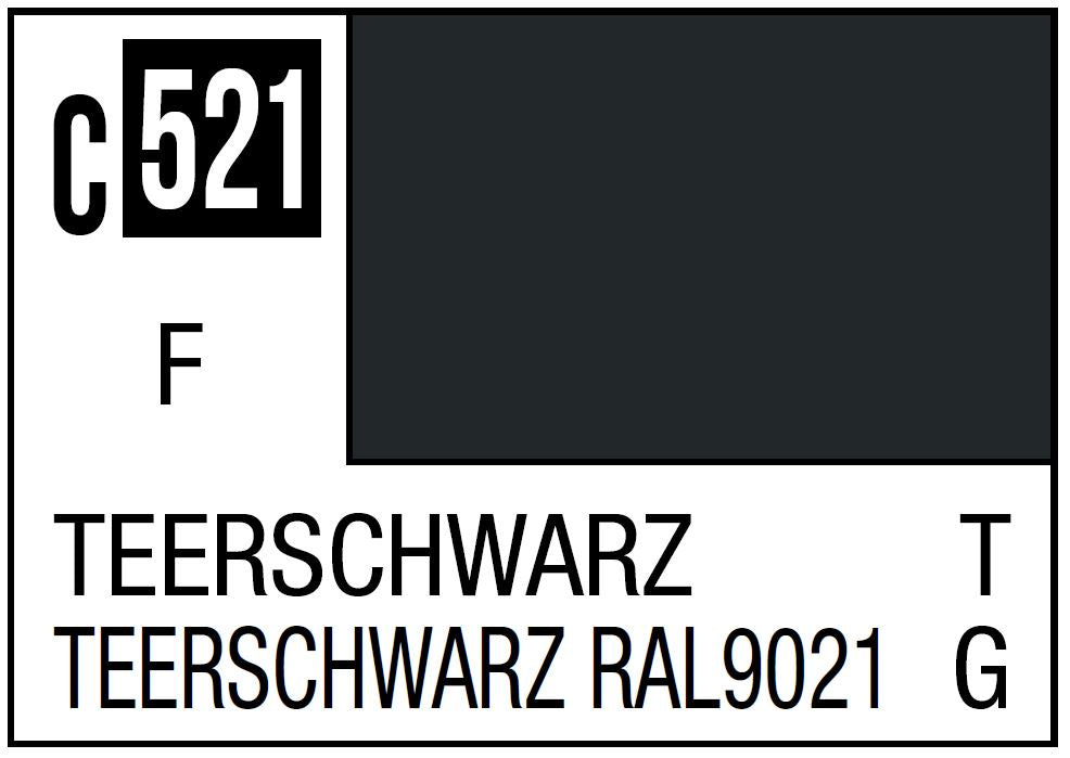 Mr Hobby Mr. Color C521 Teerschwarz NATO/German Tank - 10ml