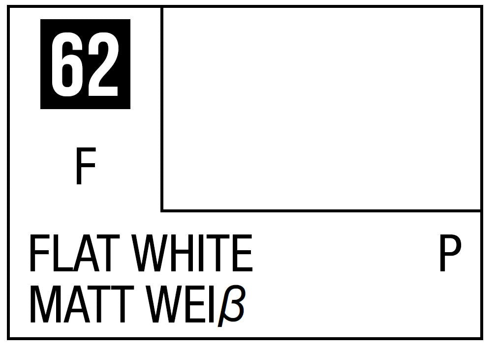 Mr Hobby Paint FLAT WHITE - GUZC62