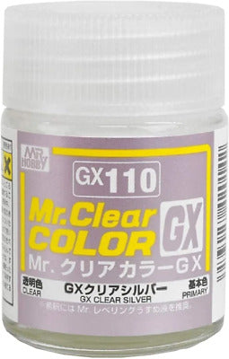 Mr Hobby Paint CLEAR SILVER 18ML - GUZGX110