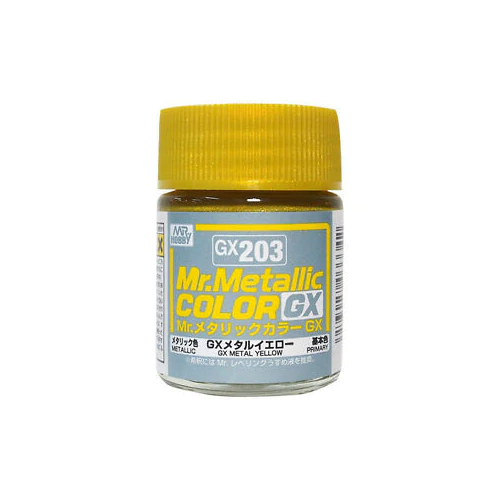 Mr Hobby Paint METALLIC YELLOW 18ML - GUZGX203