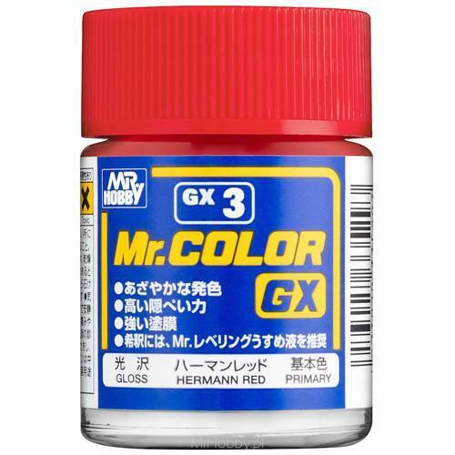 Mr Hobby Paint GLOSS RED 18ML - GUZGX3