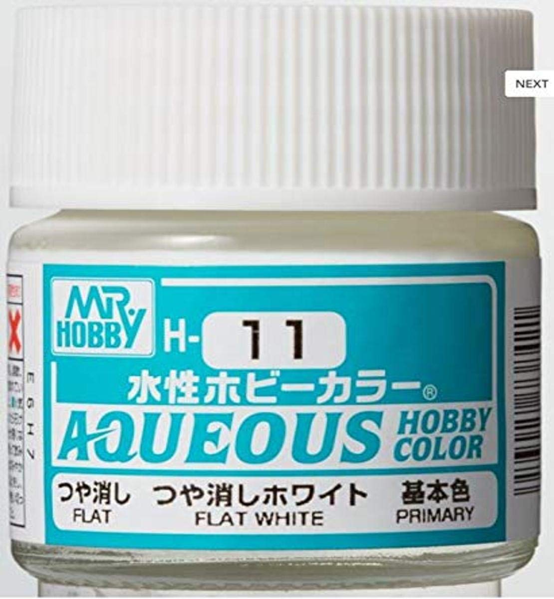 Mr Hobby Paint FLAT WHITE 10ML - GUZH11