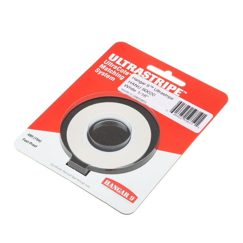 Hanger 9 UltraStripe, White 1/16 - HANU80020