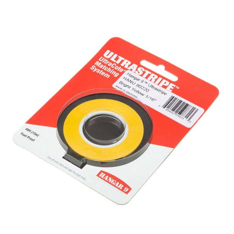 Hanger 9 UltraStripe, Bright Yellow 1/16 - HANU80220