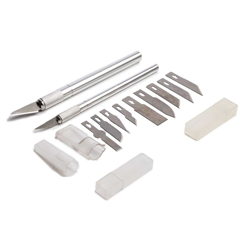 Hobby Essentials DOUBLE KNIFE SET / 10 BLADES - HDXK0113