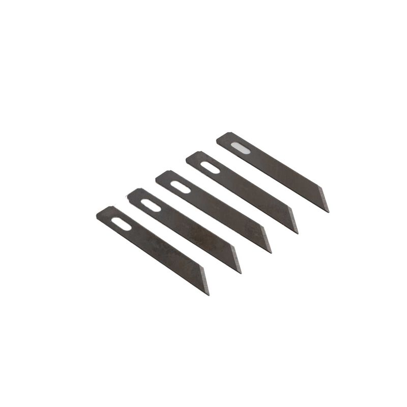 Hobby Essentials BLADES, #5 ANGLED CHISEL (5) - HDXK0144
