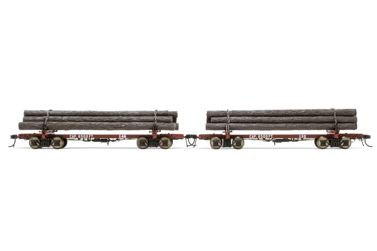 Rivarossi 2-PK LOG CARS WESTSIDE LUMBER #146, 154 - HR6538