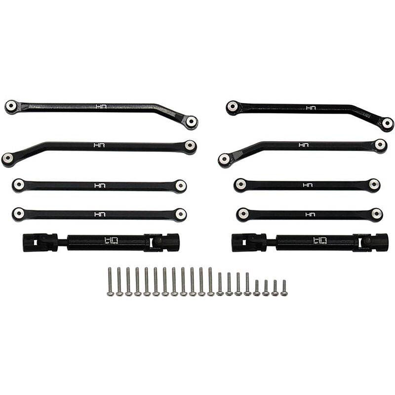 Hot Racing Aluminum 8 Link Drive Set for (155mm LCG) Scx 24 - HRASXTF133LC