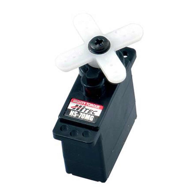 Hitec HS-70MG Ultra Torque Analog Feather Servo, Top BB