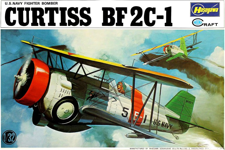 Hasegawa 1:32 Curtiss BF2C-1 U.S. Navy Fighter Bomber (Sealed Vintage Kit)