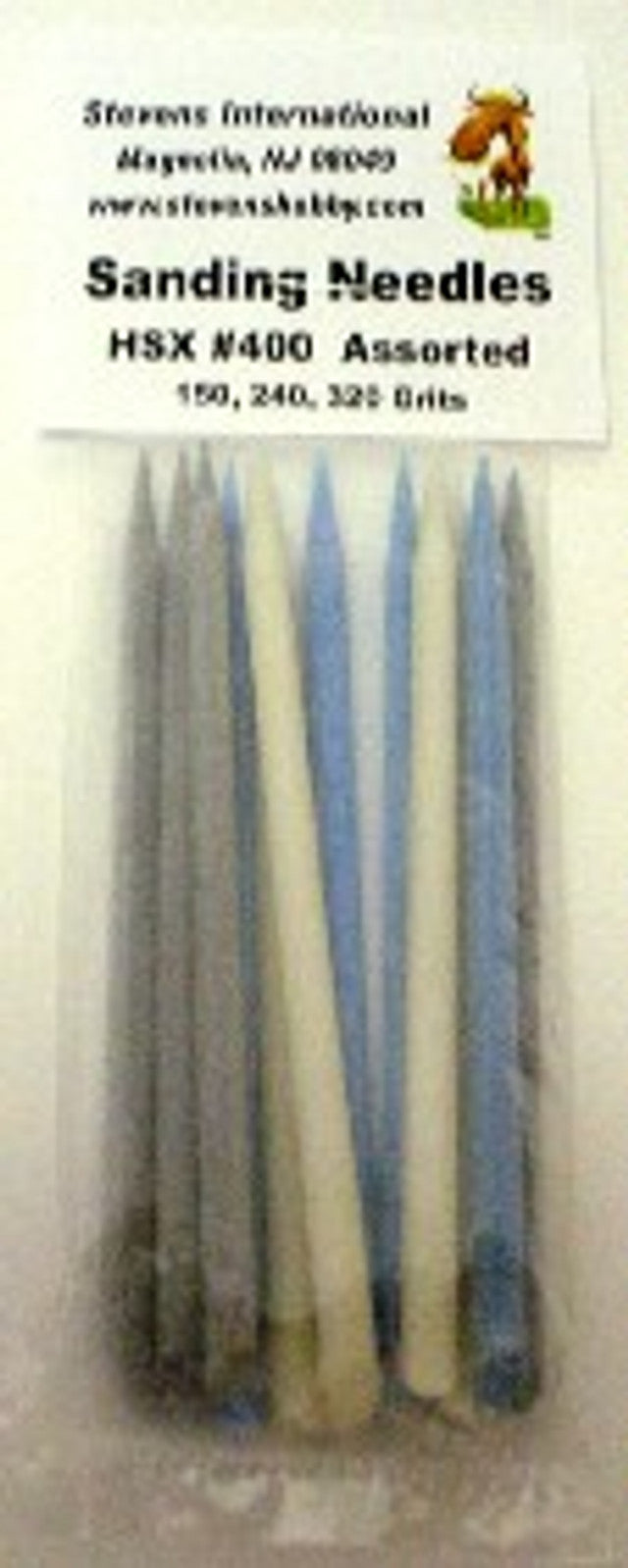 Stevens International Sanding Needles (3ea of 3 diff grits/Bag) - HSX400