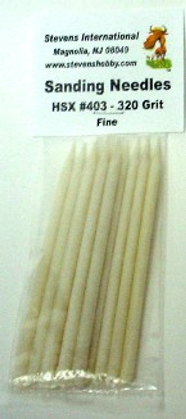 Stevens International 320 Grits Fine Sanding Needles (8/Bag) - HSX403