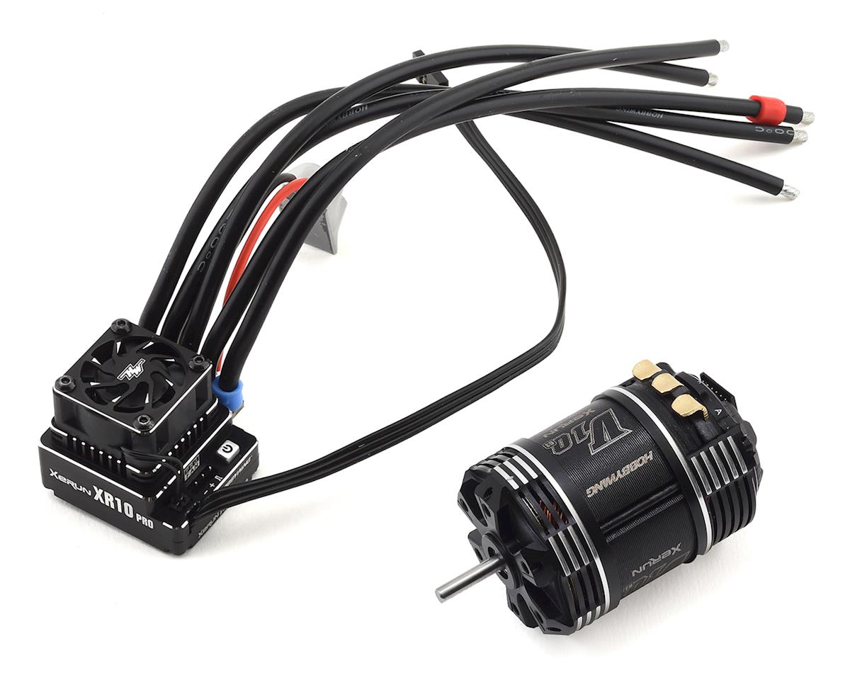 Hobbywing XeRun XR10 Pro G2 ESC w/ V10 G3 4.5T Sensored Brushless Motor - Combo - HWI38020280
