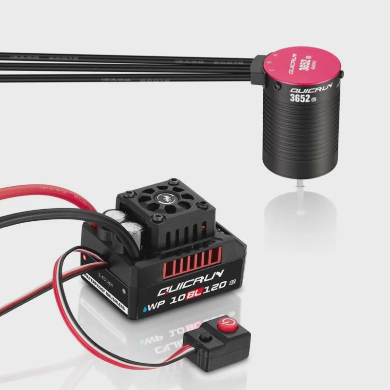 Hobbywing QUICRUN WP 10BL120 G2 Combo (Sensorless) -ESC + 3652 SL 4000k G2 (2-3S)