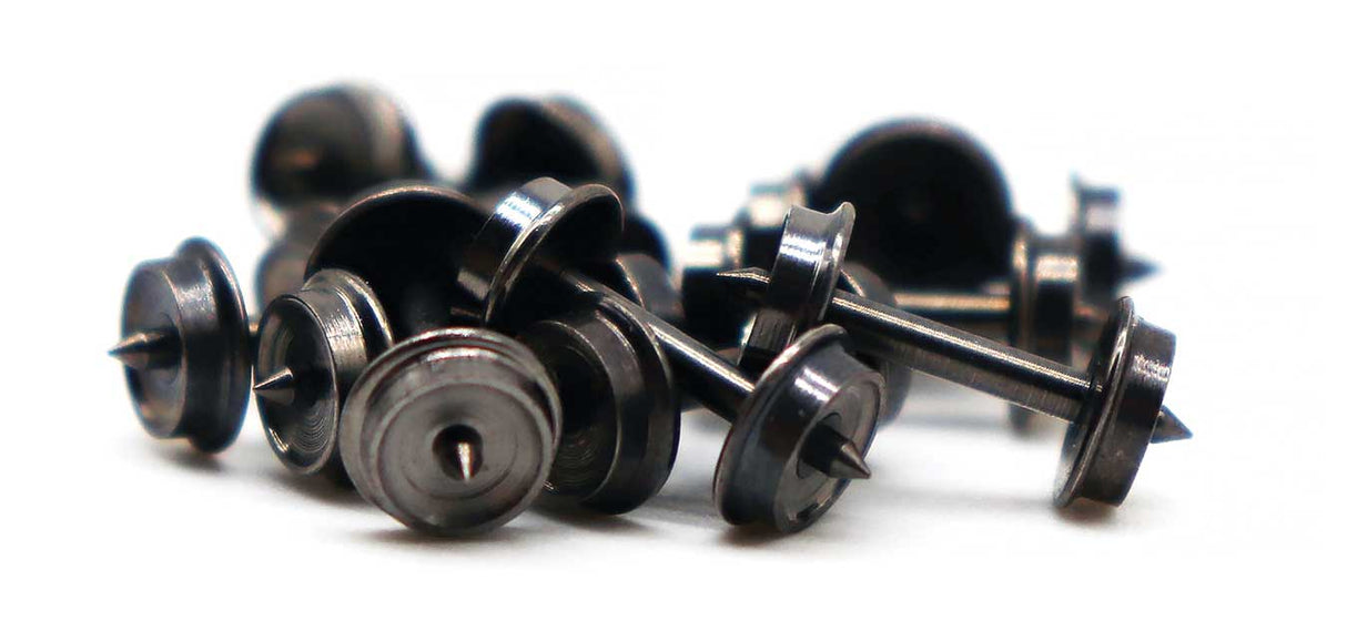 Intermountain Railway N-Scale Metal Wheelsets -- 33" Diameter, .537 Axle Length for Micro-Trains Trucks - 100 Axles