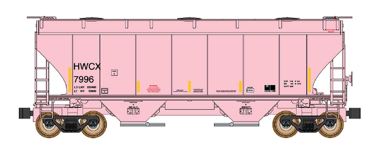 Intermountain N Trinity 3281 2-Bay Covered Hopper - Ready to Run -- Halliburton