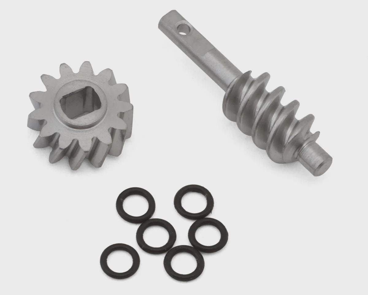 Injora Axial SCX30 Steel Differential Overdrive Worm Gears Set (2T/13T) (Overdrive 23%)