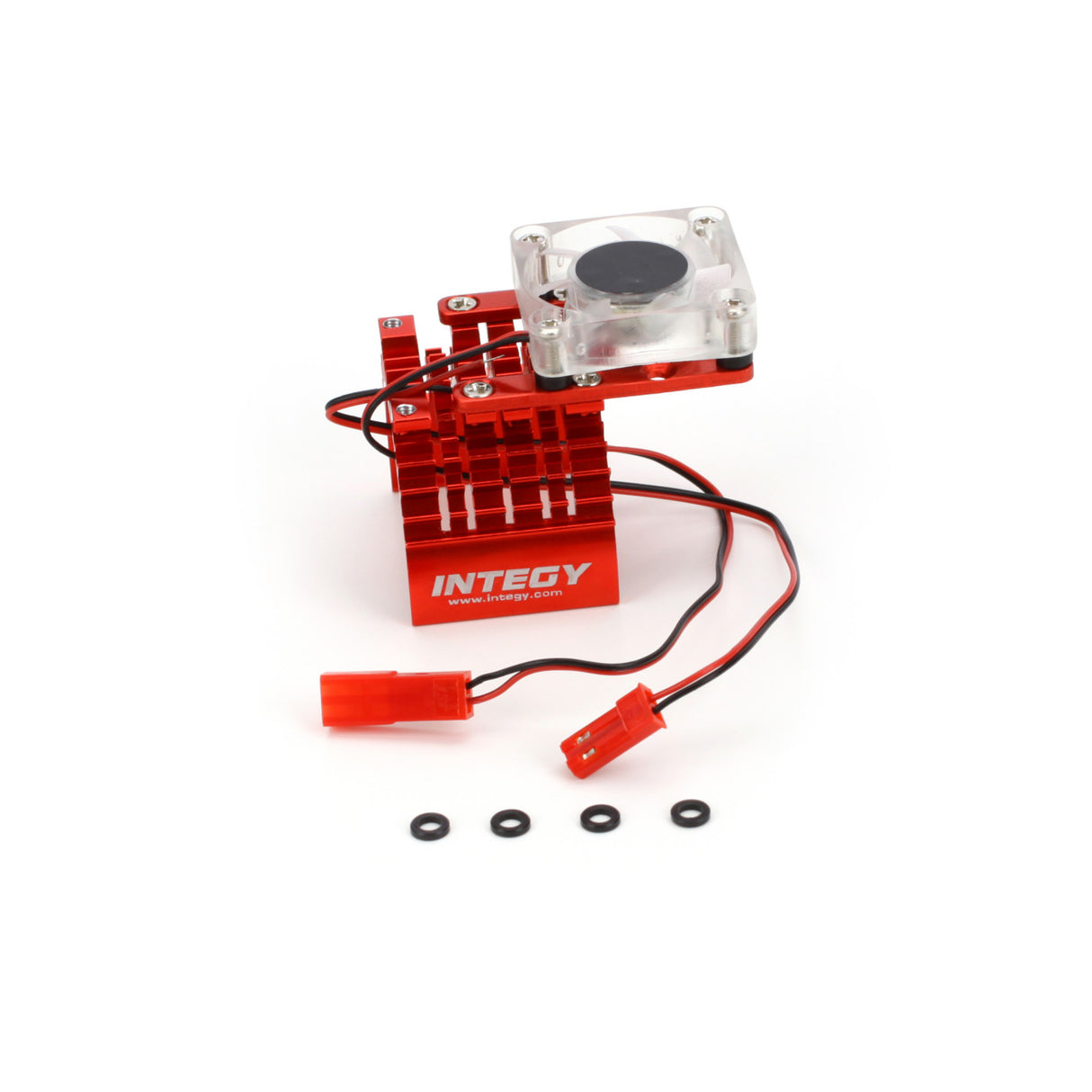 Integy Motor Heatsink and Cooling Fan, Red - INTC22470RED