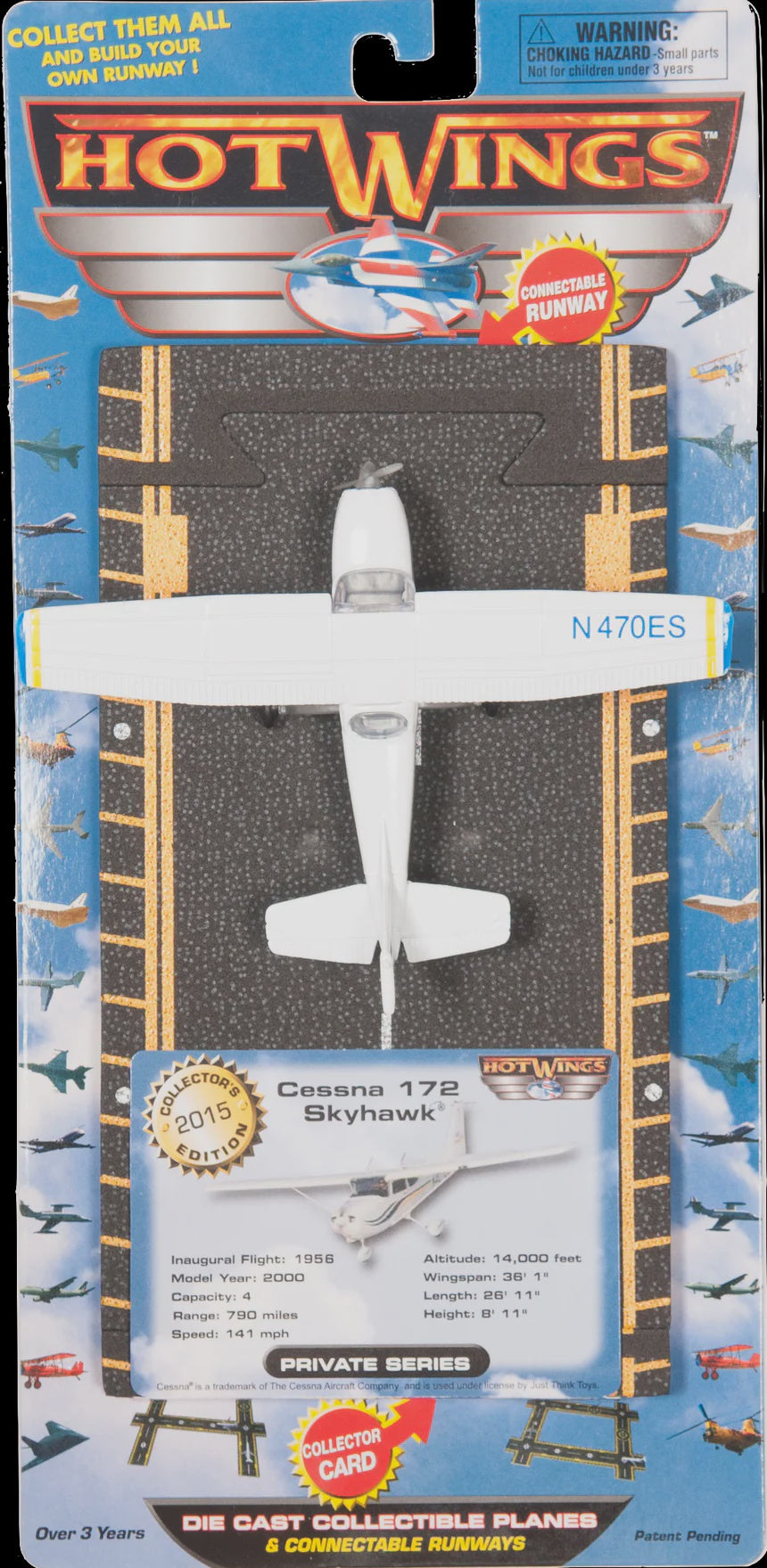 Just Think Toys 13107 Cessna 172 Diecast Plane