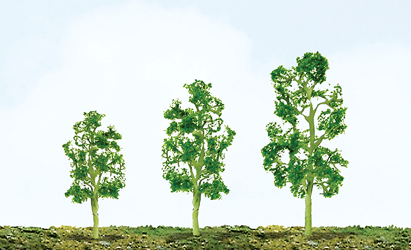 JTT Miniature Tree Deciduous Trees Value Pack -- pkg(12) 2in 3in - JTT92048
