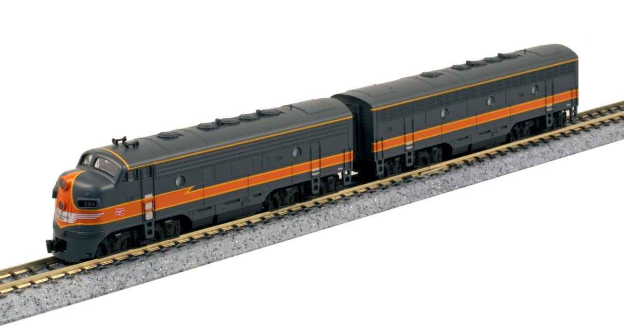 Kato KAT1060429DCC N EMD F7A & F7B Milwaukee Road #88A & #88B Loco - KAT1060429DCC