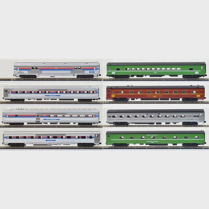 Kato 106-1971 Rainbow-Era 8-Car Set - Ready to Run -- Amtrak (Mixed Schemes)
