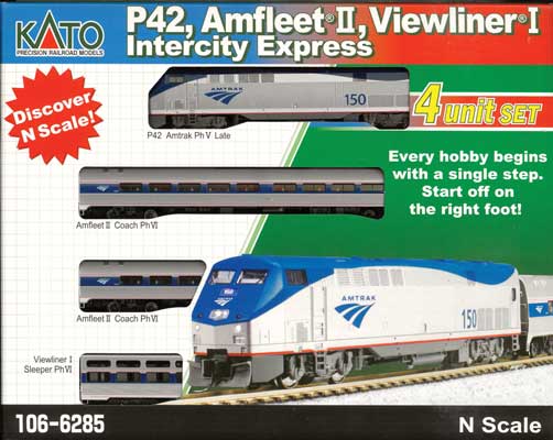 Kato N P42/Amfleet/Viewliner Set,AMT - KAT1066285