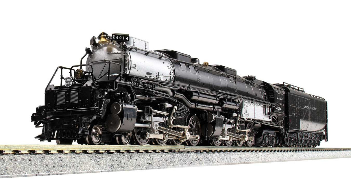 Kato N 4-8-8-4 Big Boy with Oil Tender - DCC and Sound -- Union Pacific #4014 (2021 Version, black, graphite) - KAT1264014S