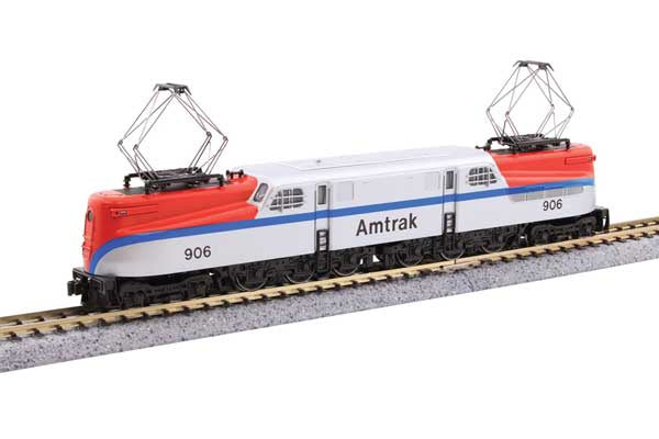 Kato N GG1 Electric - DCC -- Amtrak #906 (Phase I, silver, red, blue)