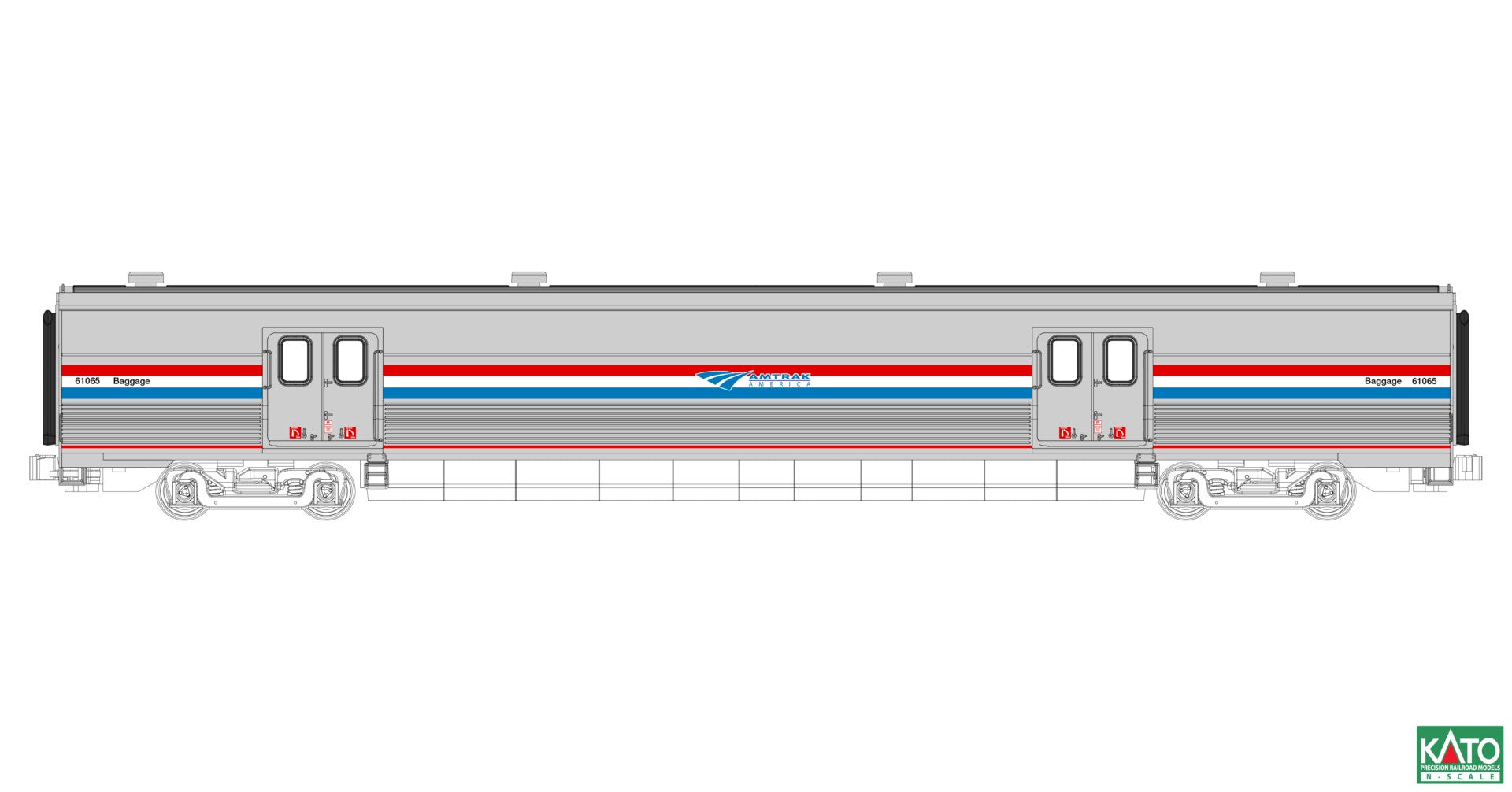 Kato 156-0965 N Viewliner II Baggage Car - Ready to Run -- Amtrak