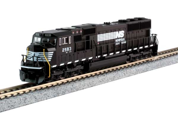 EMD SD70M w/Standard Flat Radiators - Sound and DCC -- Norfolk Southern #2581 (black, white)