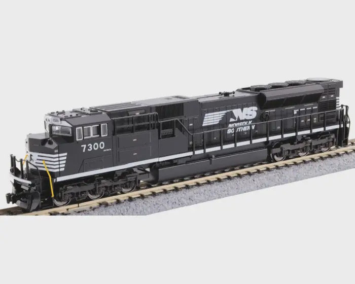 Kato 176-8561DCC N EMD SD70ACU - DCC Installed -- Norfolk Southern #7337 (black, white, Horse Head Logo)