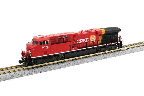 Kato 176-8957-S N GE ES44AC GEVO - Sound and DCC -- Canadian Pacific Kansas City CPKC CP #9375 (red, black, yellow)