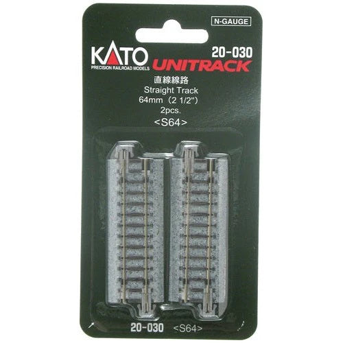 Kato Straight Track -- 64mm - KAT20030