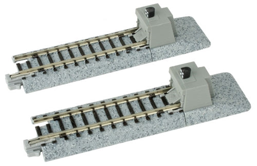 Kato Straight Roadbed Bumper Track Section - Unitrack -- A Style - 2-7/16" 62mm pkg(2) - KAT20046
